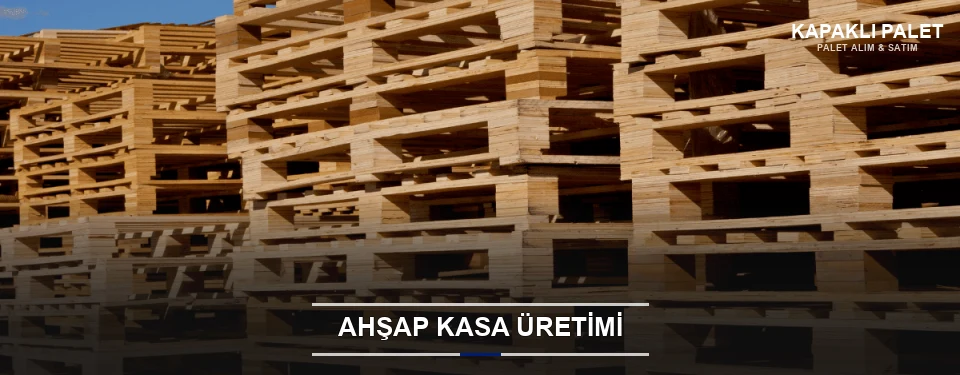 Kapaklı Endüstriyel Ahşap Kasa Kapaklı Endüstriyel Ahşap Kasa